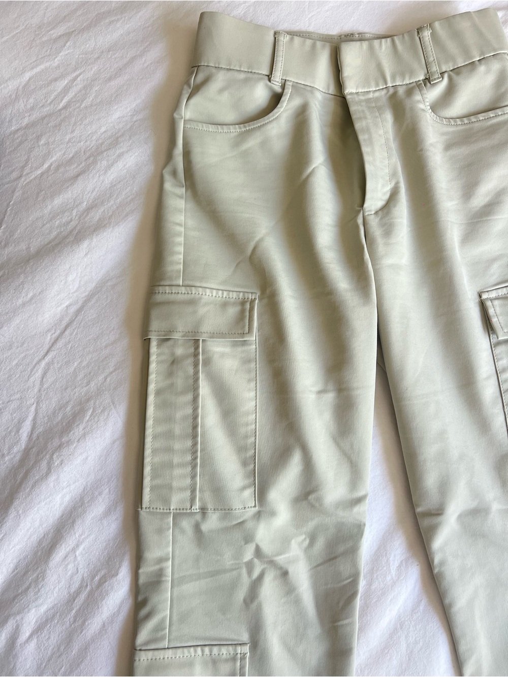 Zara Sage Green Tailored Trousers